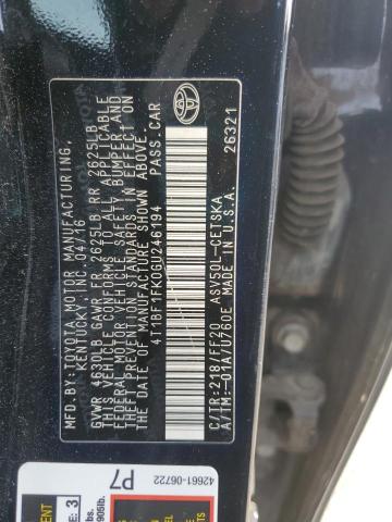 2016 TOYOTA CAMRY LE - 4T1BF1FK0GU246194