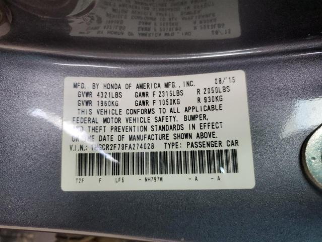 2015 HONDA ACCORD EX - 1HGCR2F79FA274028