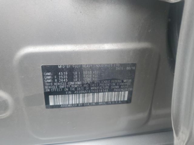 2017 SUBARU LEGACY 2.5 - 4S3BNAF67H3019148