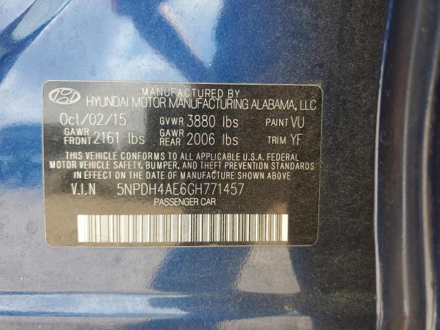 2016 HYUNDAI ELANTRA SE - 5NPDH4AE6GH771457