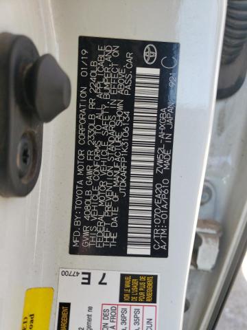 2019 TOYOTA PRIUS PRIM - JTDKARFP1K3106134