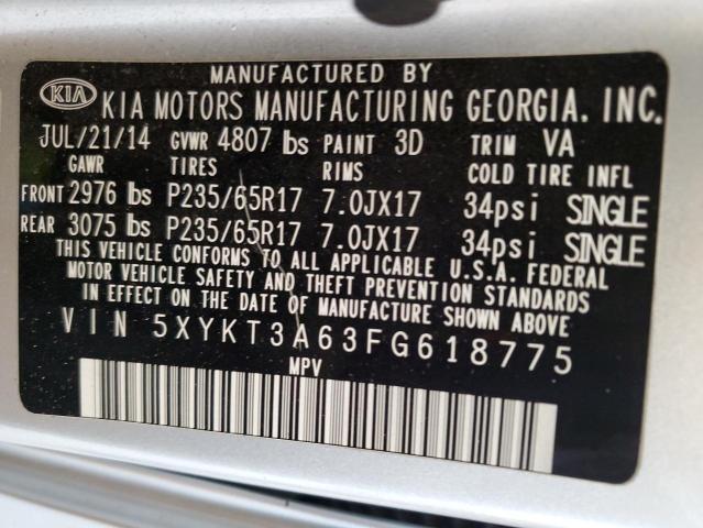 2015 KIA SORENTO LX - 5XYKT3A63FG618775