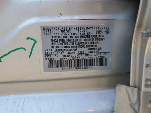 2021 NISSAN SENTRA SV - 3N1AB8CV6MY252046
