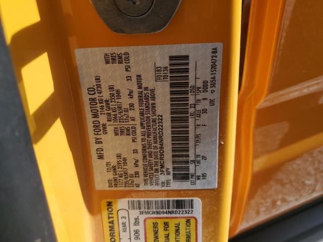 2022 FORD BRONCO SPO 3FMCR9D94NRD22322