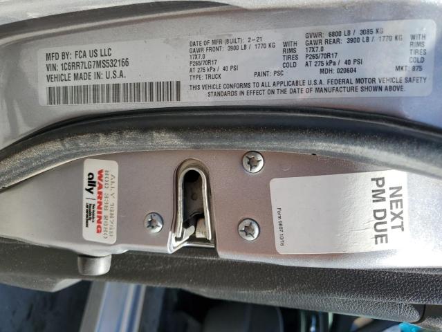 2021 RAM 1500 CLASS - 1C6RR7LG7MS532166