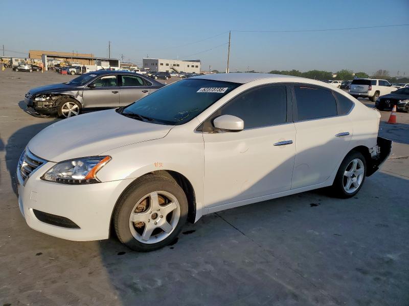 NISSAN SENTRA S 2015 white  gas 3N1AB7AP0FL680693 photo #1