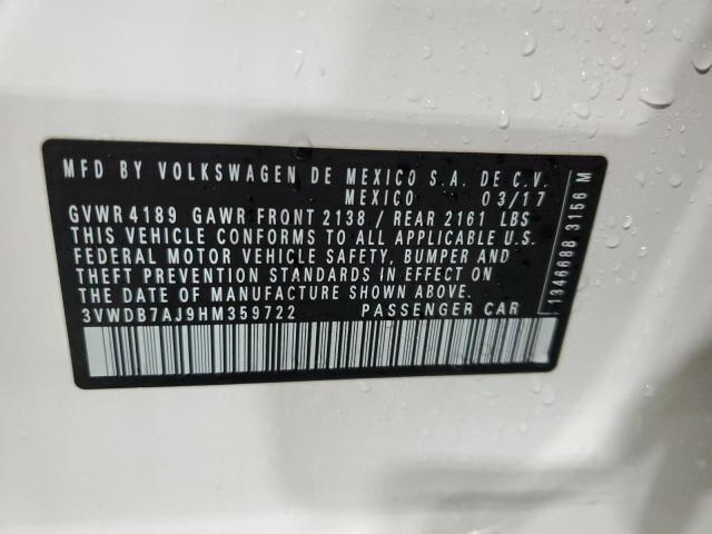 2017 VOLKSWAGEN JETTA SE - 3VWDB7AJ9HM359722