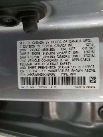 2019 HONDA CR-V LX 2HKRW6H38KH203621