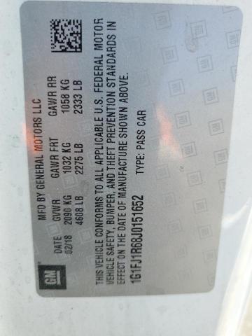 2018 CHEVROLET CAMARO ZL1 1G1FJ1R68J0151652