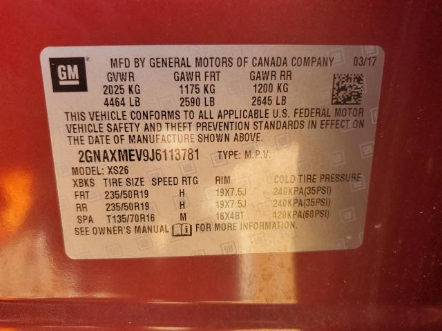 2018 CHEVROLET EQUINOX PR 2GNAXMEV9J6113781