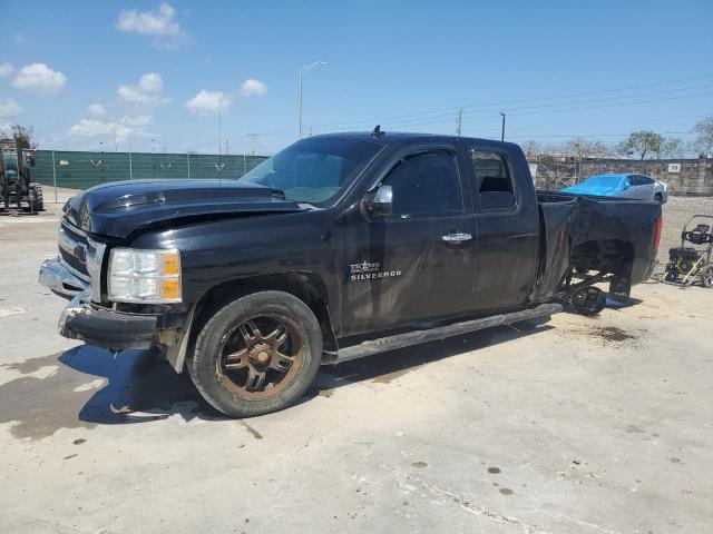 CHEVROLET SILVERADO 2012 black  flexible fuel 1GCRCSE0XCZ256228 photo #1