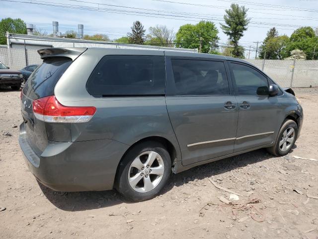Vin: 5tdka3dcxcs010810, lot: 54872735, toyota sienna base 20123