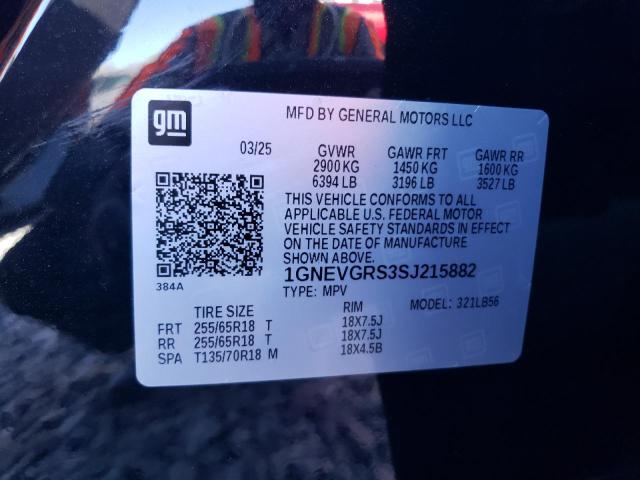 2025 CHEVROLET TRAVERSE L - 1GNEVGRS3SJ215882