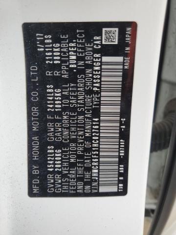 2017 HONDA ACCORD HYB - JHMCR6F51HC027614