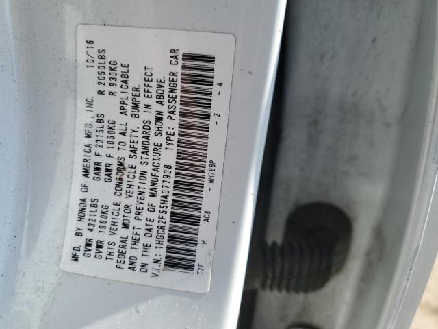 2017 HONDA ACCORD SPO - 1HGCR2F55HA077908