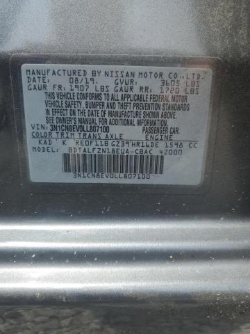 2020 NISSAN VERSA SV - 3N1CN8EV0LL807100