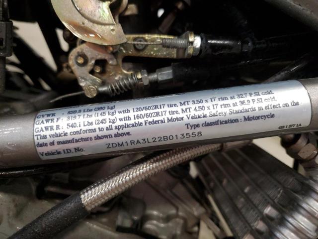 2002 DUCATI MONSTER 75 ZDM1RA3L22B013558