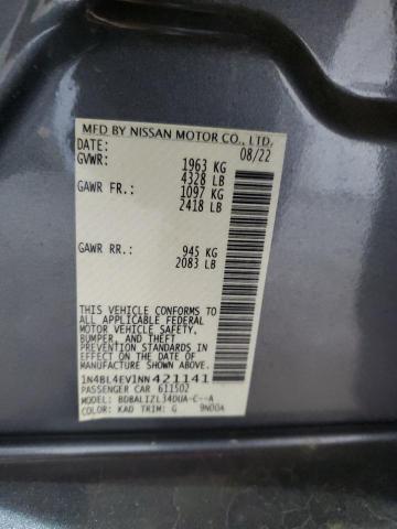 2022 NISSAN ALTIMA SL - 1N4BL4EV1NN421141
