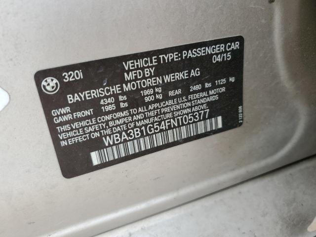 2015 BMW 320 I - WBA3B1G54FNT05377