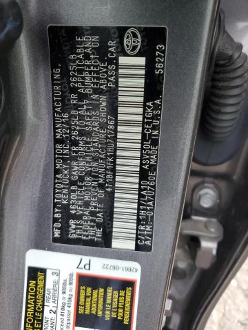 2017 TOYOTA CAMRY LE - 4T1BF1FK1HU717867