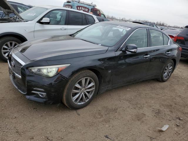 INFINITI Q50 BASE 2014 black sedan 4d gas JN1BV7AR3EM684304 photo #1