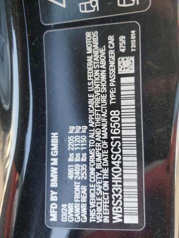2025 BMW M4 COMPETI WBS33HK04SCS16508