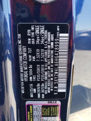 2017 HYUNDAI SANTA FE S - 5XYZW4LA6HG428999