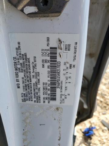2017 FORD FUSION SE - 3FA6P0LU5HR217033