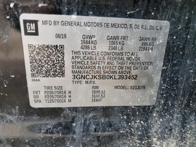 2019 CHEVROLET TRAX LS - 3GNCJKSB0KL393452