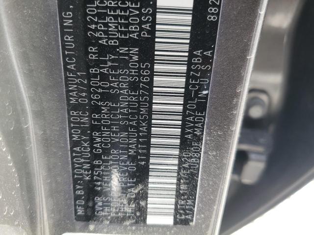 2021 TOYOTA CAMRY SE - 4T1T11AK5MU577665