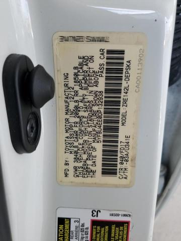 2013 TOYOTA COROLLA BA - 5YFBU4EE0DP132938