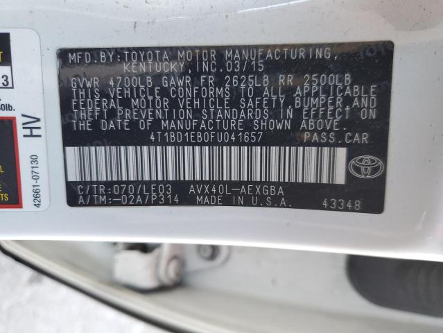 2015 TOYOTA AVALON HYB 4T1BD1EB0FU041657