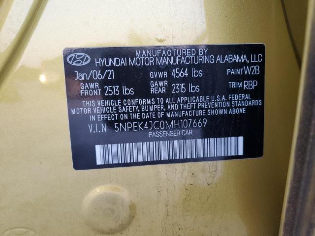 2021 HYUNDAI SONATA N L - 5NPEK4JC0MH107669