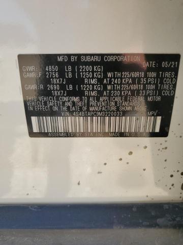 2021 SUBARU OUTBACK TO - 4S4BTAPC9M3220033