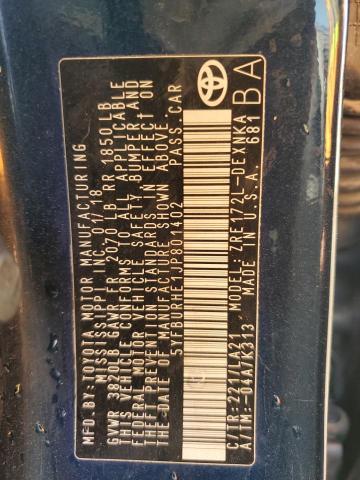 2018 TOYOTA COROLLA L - 5YFBURHE1JP801402