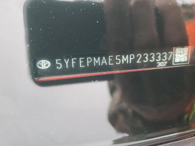 5yfepmae5mp233337 - 2021 Toyota corolla le - #53891305