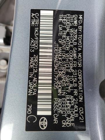 2021 TOYOTA COROLLA LE - JTDEPMAE5MJ179705
