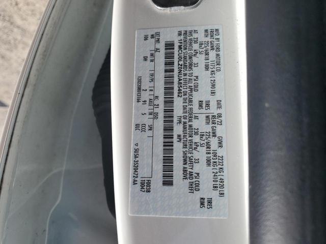 2022 FORD ESCAPE TIT - 1FMCU0LZ0NUA85462