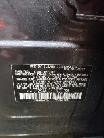 2018 SUBARU FORESTER 2 - JF2SJAEC3JH431760