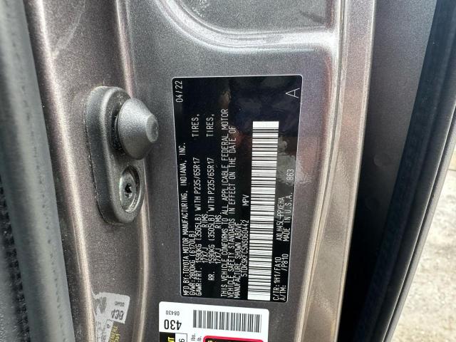 2022 TOYOTA SIENNA LE 5TDKSKFC5NS060442