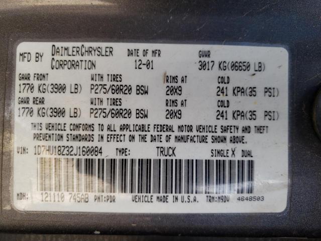 2002 DODGE RAM 1500 #3275461783