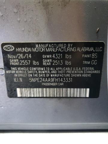 2015 HYUNDAI SONATA ECO - 5NPE24AA9FH143331
