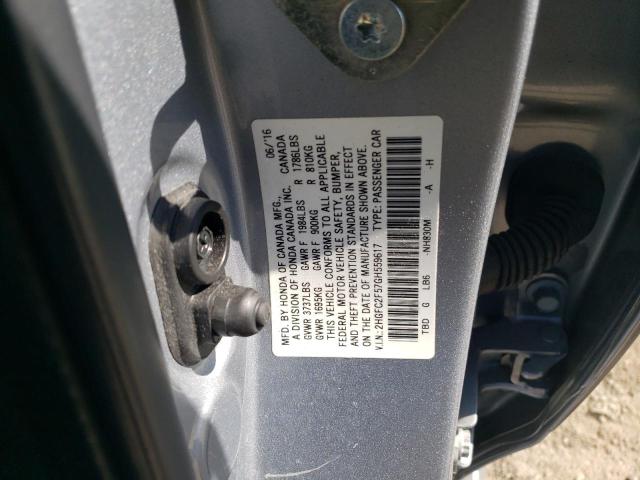 2016 HONDA CIVIC LX - 2HGFC2F57GH559617