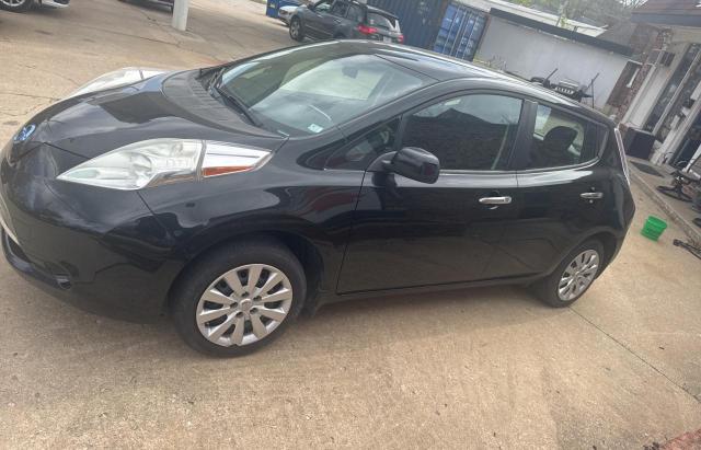 NISSAN LEAF S 2015 black hatchbac electric 1N4AZ0CPXFC308227 photo #3