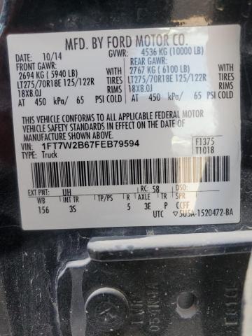 2015 FORD 250PU CREW 1FT7W2B67FEB79594