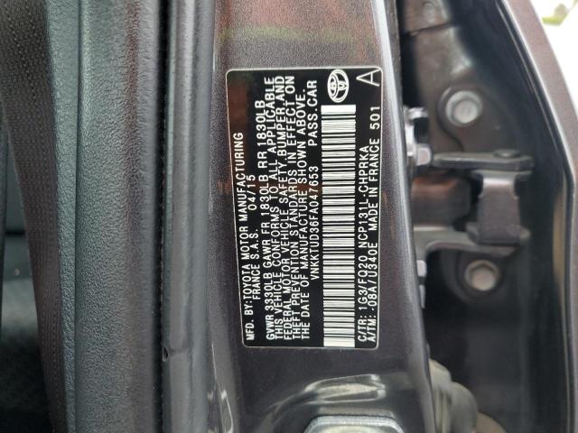2015 TOYOTA YARIS VNKKTUD36FA047653