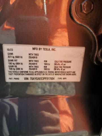 2023 TESLA MODEL Y - 7SAYGAEE3PF917604