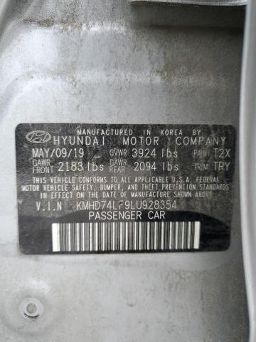 2020 HYUNDAI ELANTRA SE - KMHD74LF9LU928354