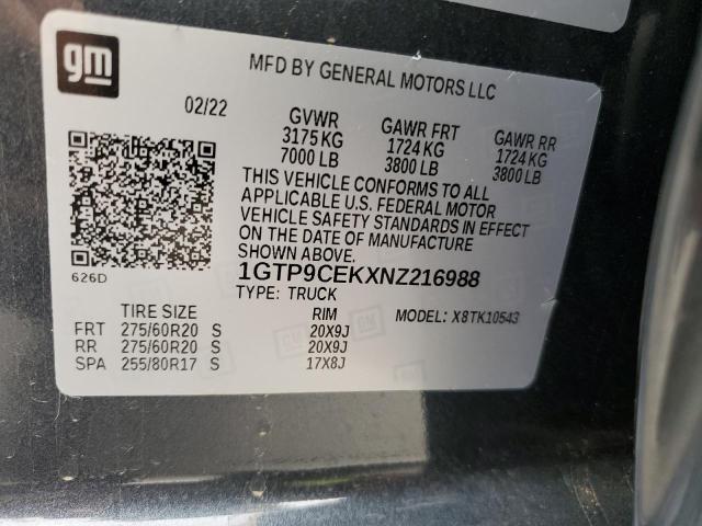 2022 GMC SIERRA LIM - 1GTP9CEKXNZ216988