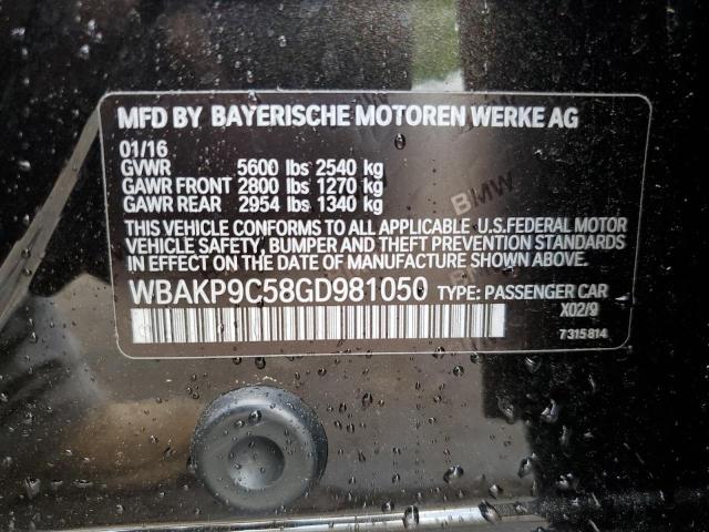 2016 BMW 550 XI - WBAKP9C58GD981050